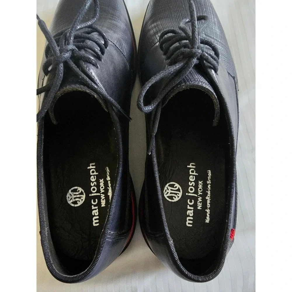Marc Joseph New York Men's Black Leather Oxford Dress Shoes 10.5M‎ Comfort